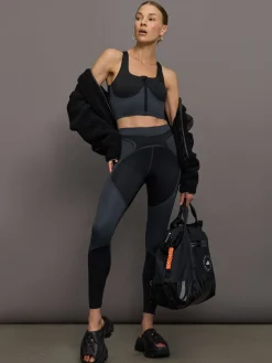 aSMC Two-Tone Zipped Crop