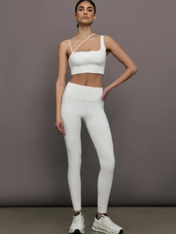 Asymmetrical Strappy Bra in Diamond Compression