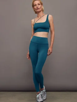 Asymmetrical Strappy Bra in Diamond Compression