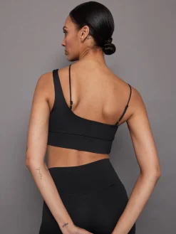 Asymmetrical Strappy Bra in Diamond Compression