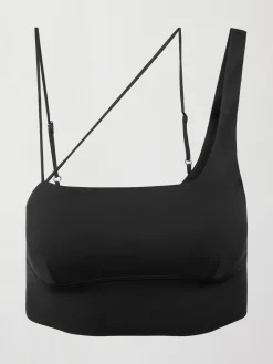 Asymmetrical Strappy Bra in Diamond Compression
