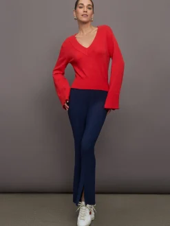 Bell Sleeve Off Shoulder Sweater