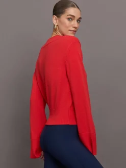 Bell Sleeve Off Shoulder Sweater