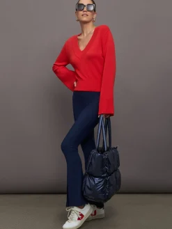 Bell Sleeve Off Shoulder Sweater
