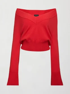 Bell Sleeve Off Shoulder Sweater