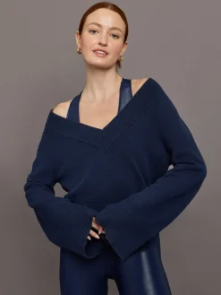Bell Sleeve Off Shoulder Sweater