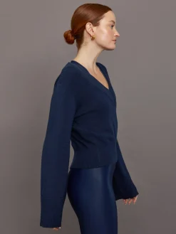 Bell Sleeve Off Shoulder Sweater