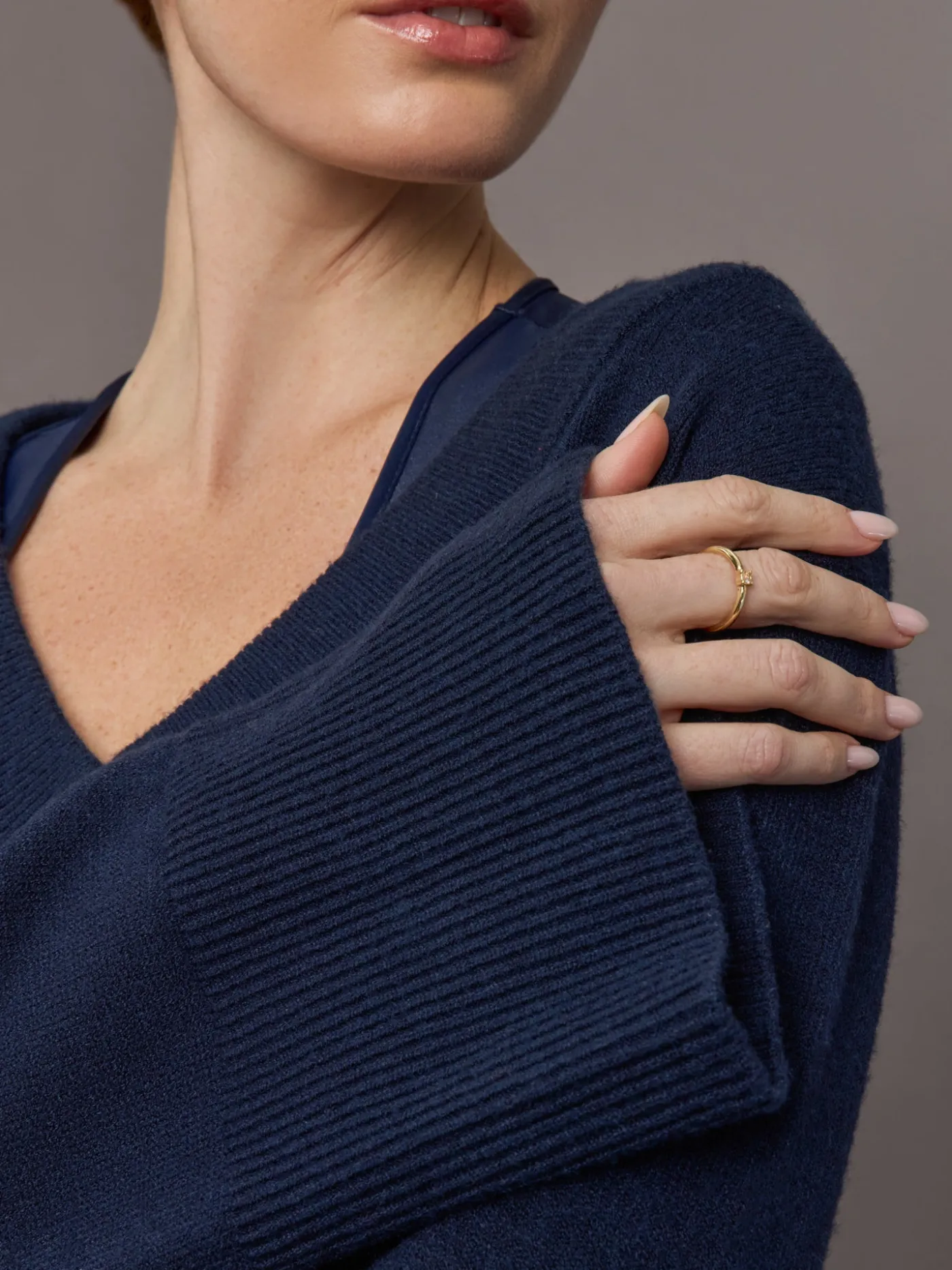 Bell Sleeve Off Shoulder Sweater