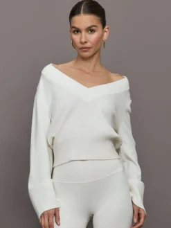 Bell Sleeve Off Shoulder Sweater
