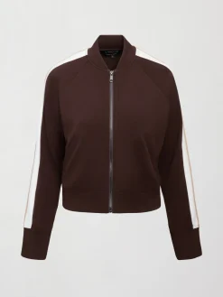 Bomber with Contrast Stripe in Scuba