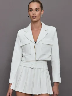 Bouclé Cropped Blazer