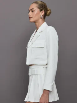 Bouclé Cropped Blazer