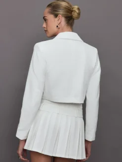 Bouclé Cropped Blazer