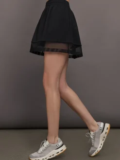 Boyfriend Mini Skirt W/ Mesh