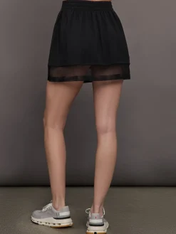 Boyfriend Mini Skirt W/ Mesh