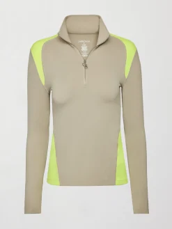Colorblock Half Zip Top in Melt