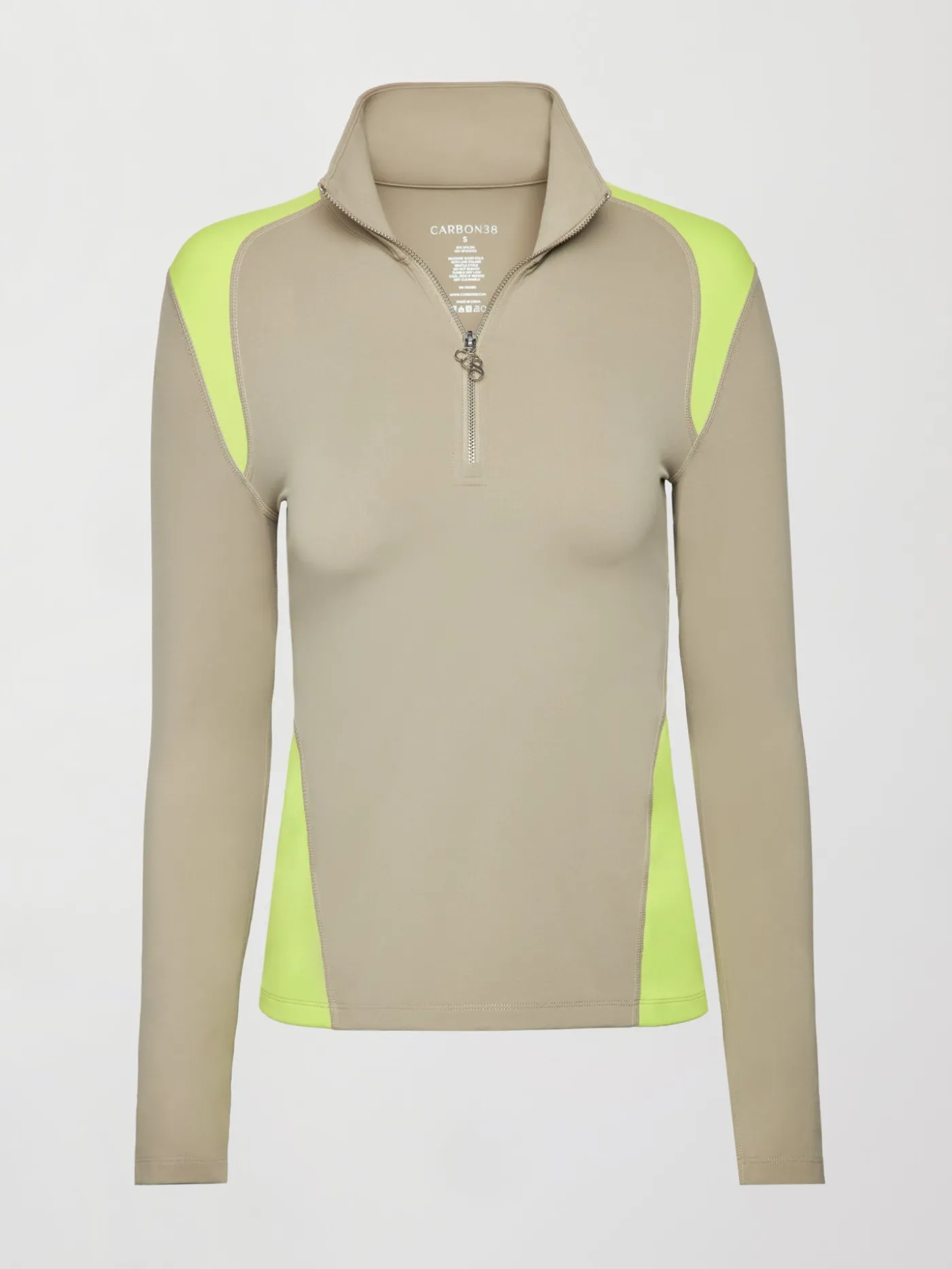 Colorblock Half Zip Top in Melt