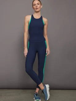 Colorblock High Neck Tank