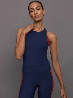 Colorblock High Neck Tank