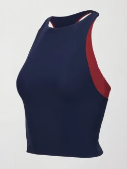 Colorblock High Neck Tank