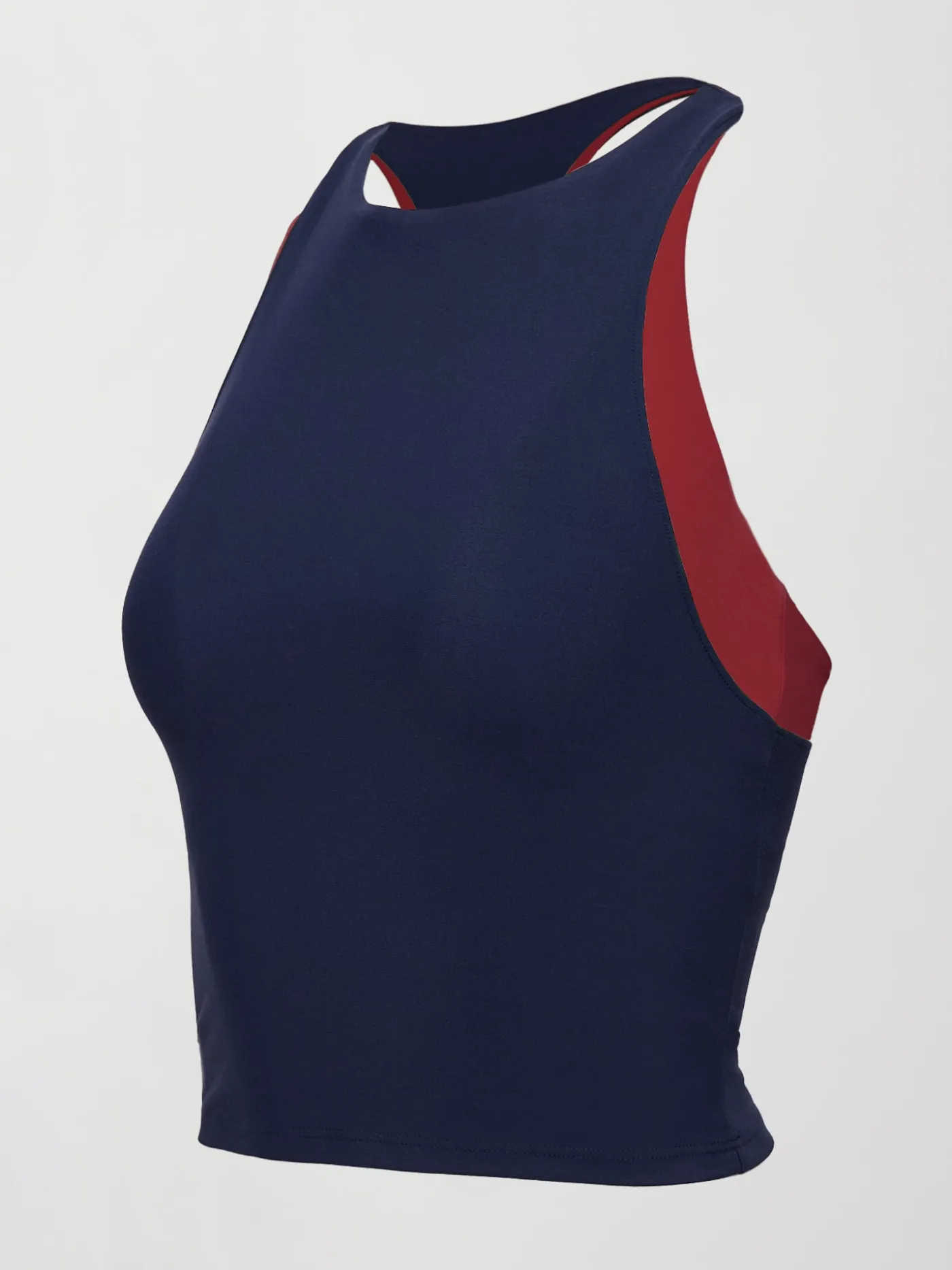 Colorblock High Neck Tank