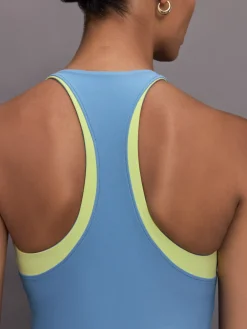 Colorblock High Neck Tank