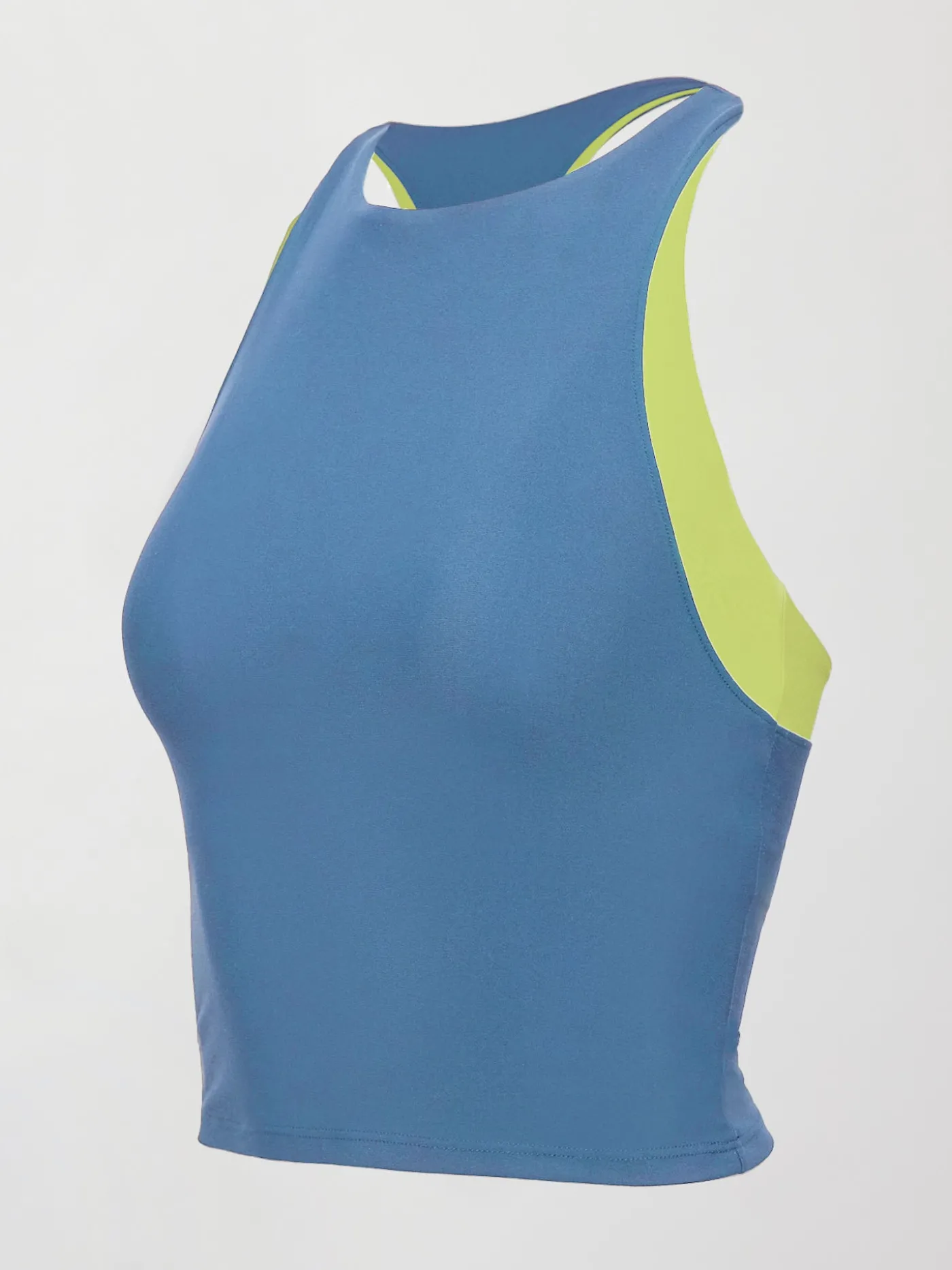 Colorblock High Neck Tank