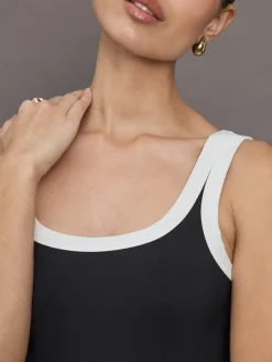 Colorblock Scoop Tank in Melt
