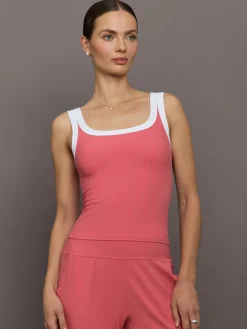 Colorblock Scoop Tank in Melt