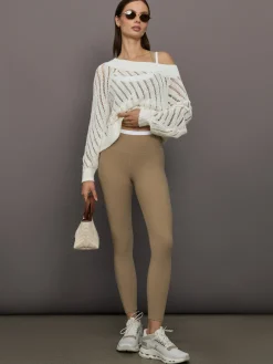 Contrast Waistband Legging in Melt