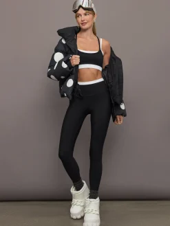Contrast Waistband Legging in Melt