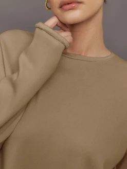 Crew Neck Sweatshirt in French Terry