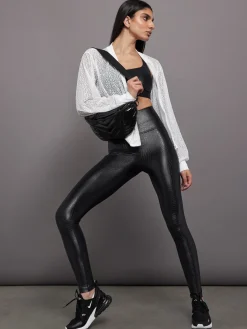 Criss Cross Bra in Crocodile Takara Shine