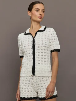 Crochet Button Front Top