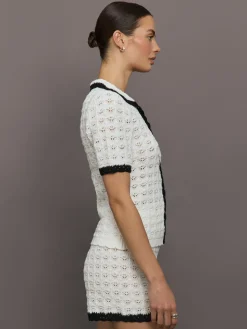 Crochet Button Front Top
