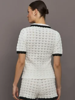Crochet Button Front Top