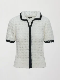 Crochet Button Front Top