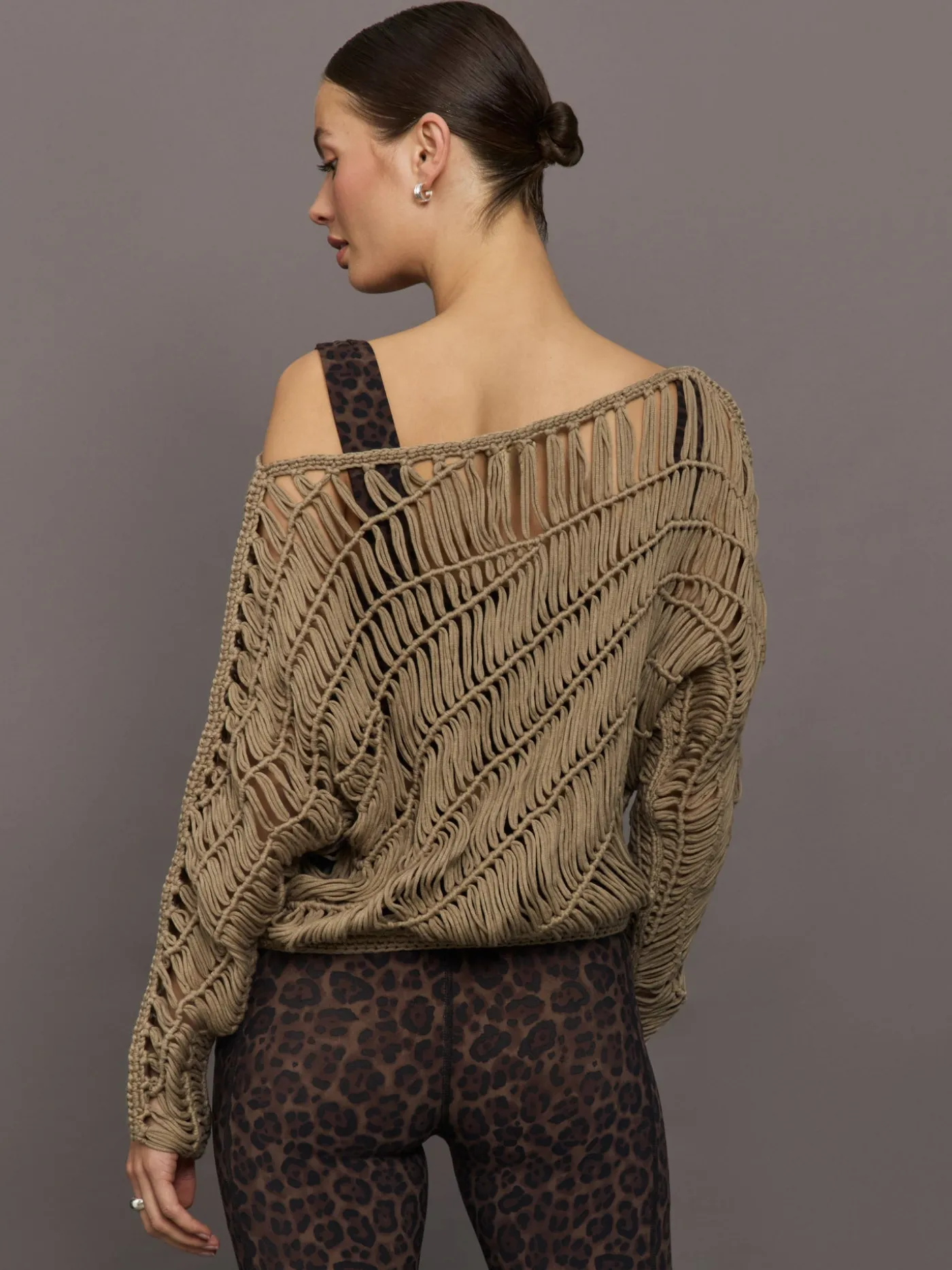 Crochet Off Shoulder Sweater