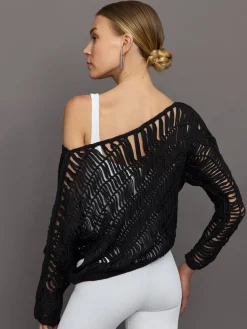 Crochet Off Shoulder Sweater