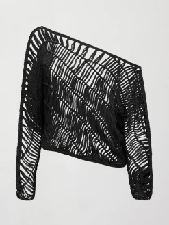 Crochet Off Shoulder Sweater