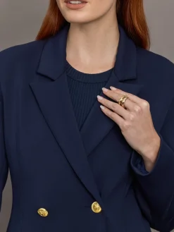 Double Breasted Blazer in Scuba