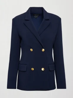 Double Breasted Blazer in Scuba