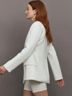 Double Breasted Blazer in Scuba