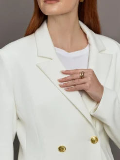 Double Breasted Blazer in Scuba