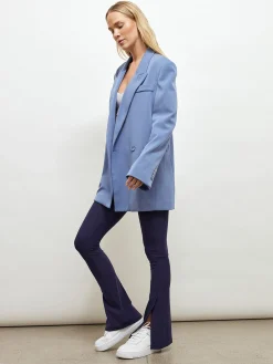 Double-Breasted Scuba Blazer