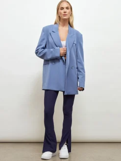 Double-Breasted Scuba Blazer