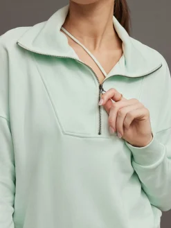FRENCH TERRY HALF ZIP