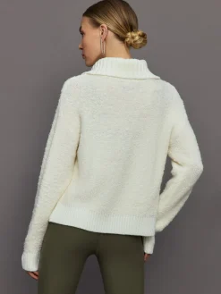 Half Zip Boucle Pullover