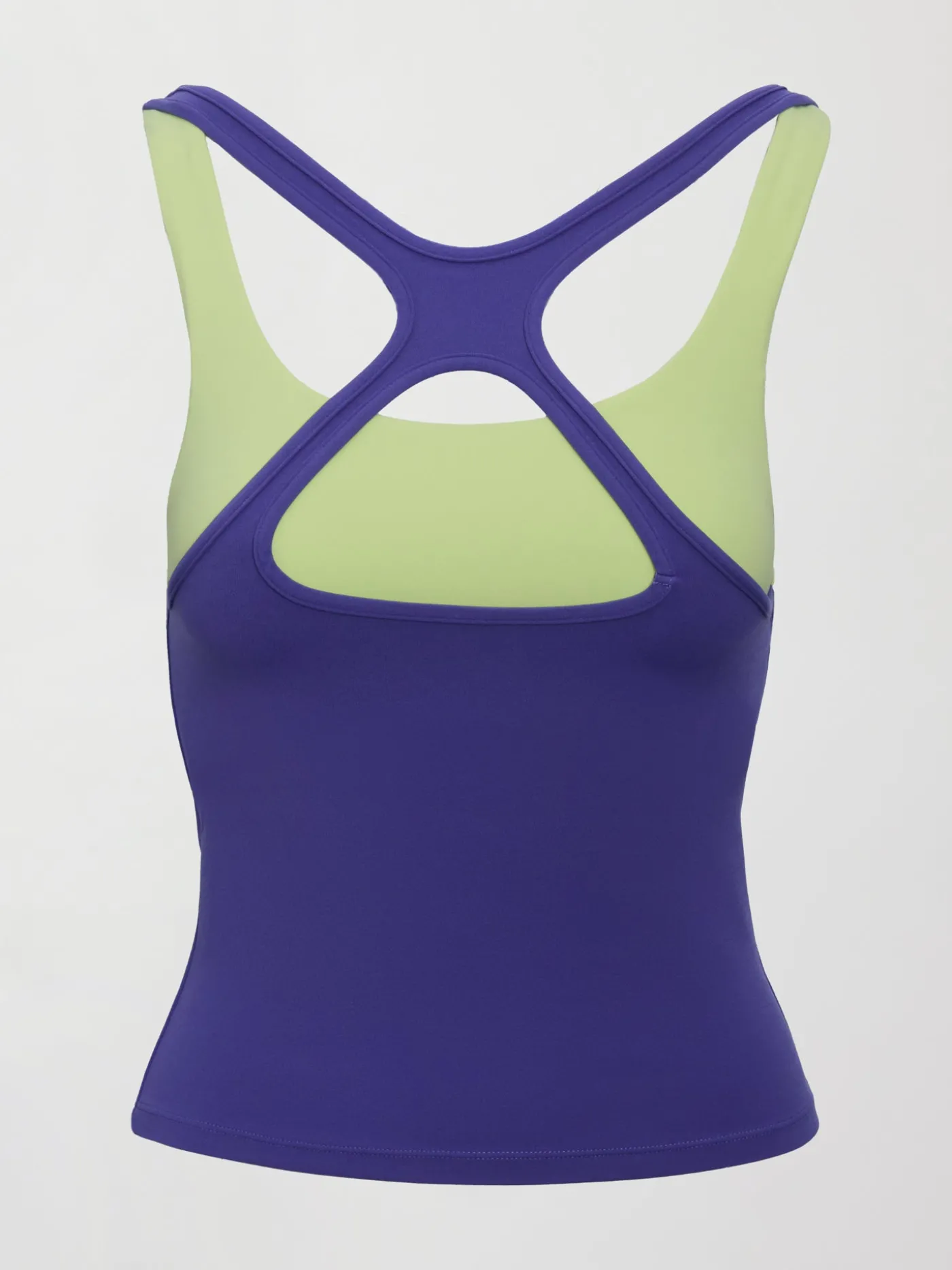 High Neck Cut Out Colorblock Tank in Melt