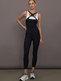 High Neck Cut Out Colorblock Tank in Melt